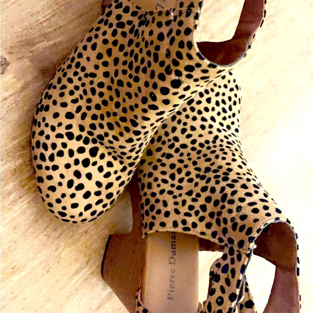 Bootie/ sandal heel leopard